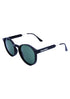 AQ Rounded Unisex Retro Sunglasses - Wine